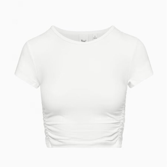 NWT Aritzia TNA Chill Malibu Cropped T-shirt - White - Picture 5 of 12